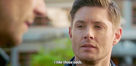 gif from Supernatural - 'I like those odds'
