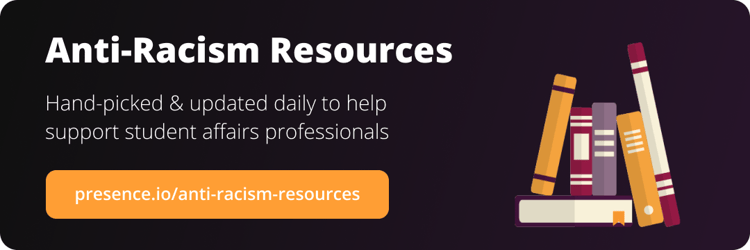 ad with a link for 'anti-racism resources'