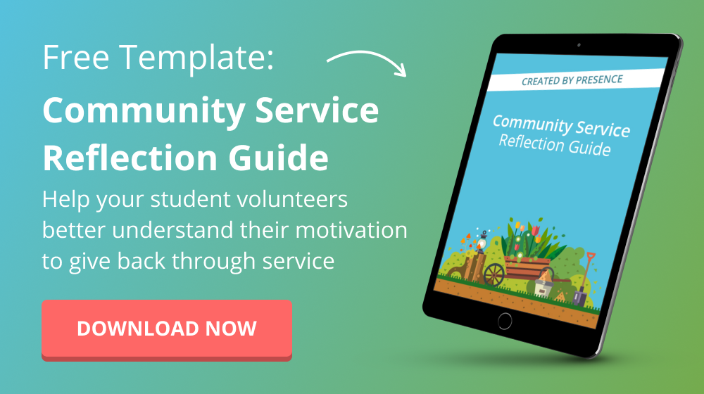 Community Service Reflection Guide - download now