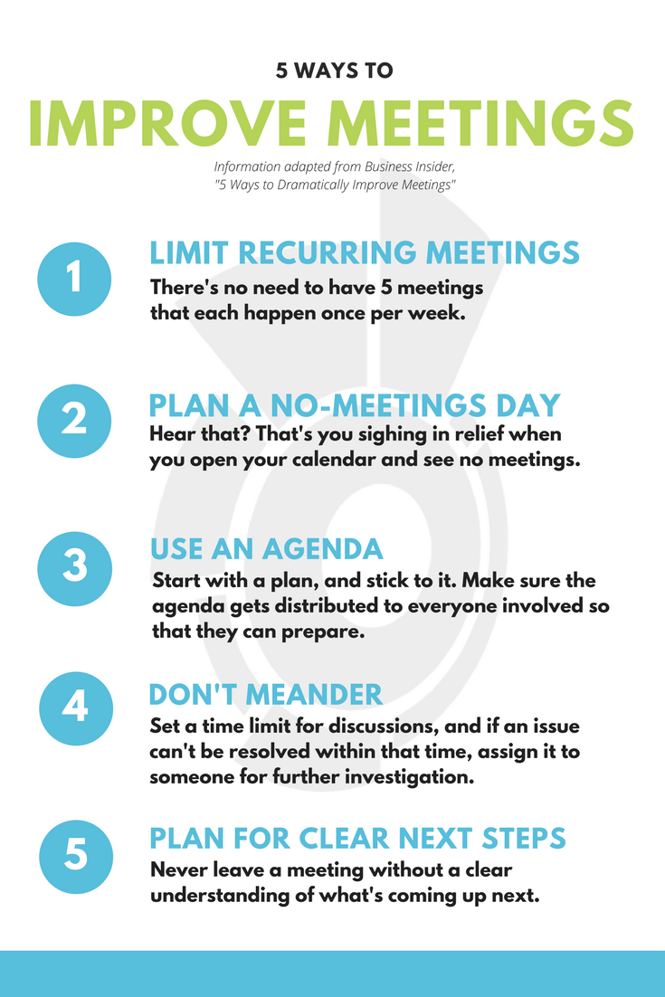 5 ways to improve meetings