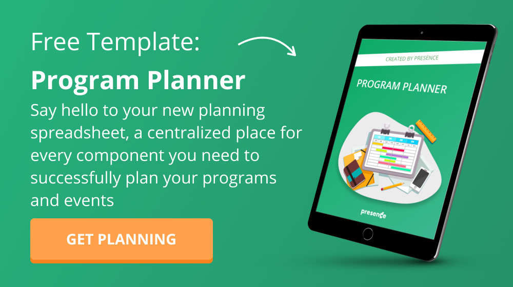 Free Program Planner template - download now
