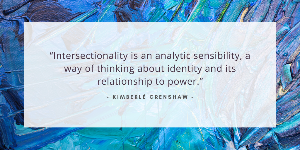 'Intersectionality is an analytic sensibility, a way of thinking about identity and its relationship to power.' - Kimberlé Crenshaw