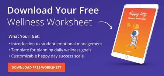 ad with a link for 'download your free Wellness Worksheet'