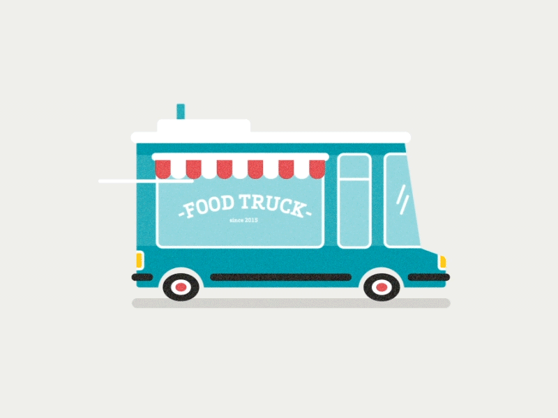 gif of a food truck