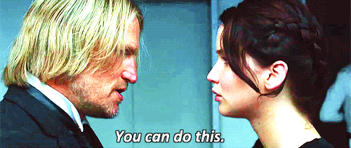 gif from The Hunger Games - 'you can do this'