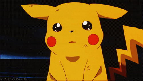Pikachu crying gif