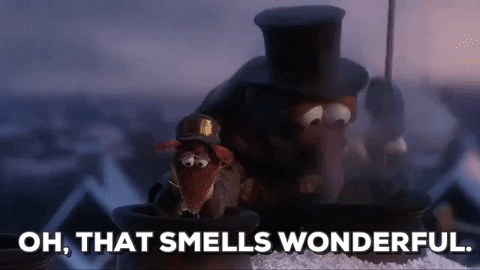 gif of Muppets saying 'oh that smells wonderful'