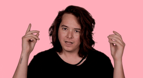 gif of a person enthusiastically snapping their fingers and saying 'see you there'