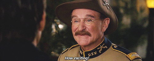 gif of Robin Williams saying 'how exciting'
