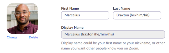 Marcelius's Zoom profile