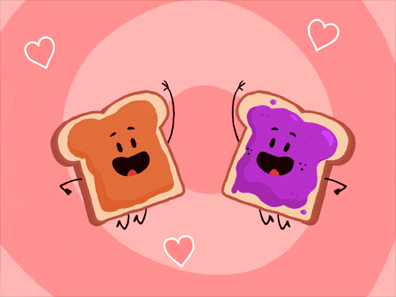 peanut butter and jelly high five
