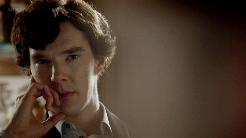Sherlock thinking gif